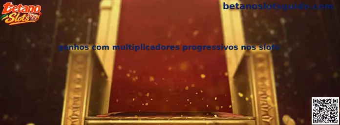 Demonstração de ganhos com multiplicadores progressivos nos slots