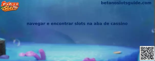 Navegação na aba de cassino